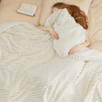 Cozy white throw blanket lightweight and soft